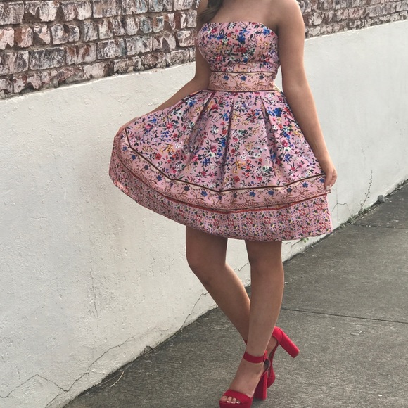 Tarik Ediz Cocktail Homecoming Dress Prom - Picture 2 of 6